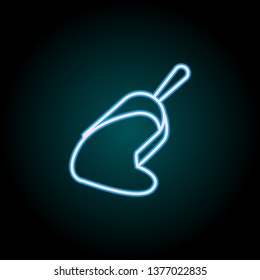 granulated sugar neon icon. Elements of Food set. Simple icon for websites, web design, mobile app, info graphics