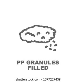 granules field icon. Element of row matterial icon. Thin line icon for website design and development, app development. Premium icon