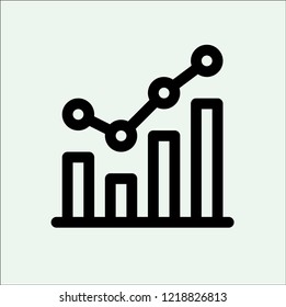 GRAP GROWTH DATA VECTOR ICON