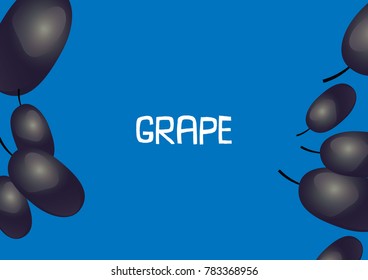 grape background. fresh fruit illustration. abstract style. 