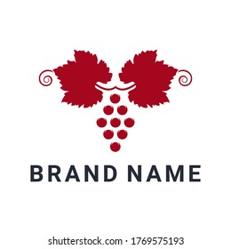 Grape. Berry. Logo. Vector illustration