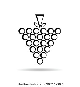 grape black art vector illustration
