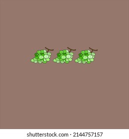 ramificación de uva de fondo de fruta boceto tarjeta de saludo de vacaciones verde