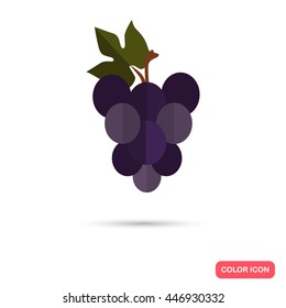 Grape bunch color flat icon