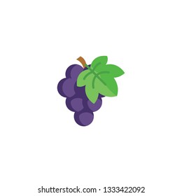 grape cartoon icon on a white background