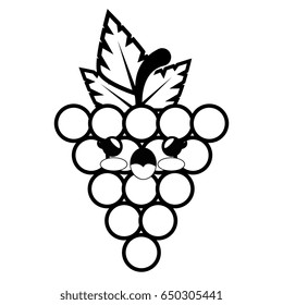 grape cartoon smiley