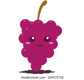 Grape cute cartoon