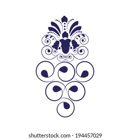 Grape decorative symbol