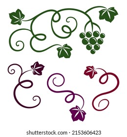 Grape - design elements for wine list