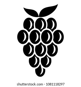 Grape dessert icon. Simple illustration of grape dessert vector icon for web
