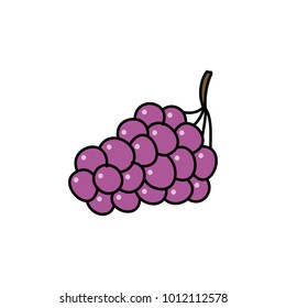 grape doodle icon