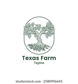 Grape farm logo design graphic vector
