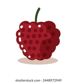 Grape flat icon, buah anggur or grapes vector illustration
