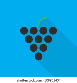 grape flat icon illustration isolated vector sign symbol 
