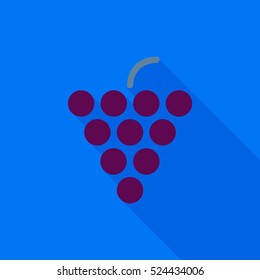 grape flat icon illustration isolated vector sign symbol 