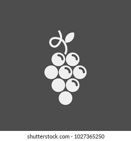 Grape flat vector icon
