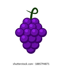 Grape Fresh Fruit Vector Icon