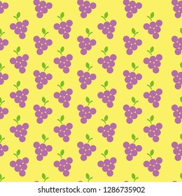 grape fresh fruits icon vector background