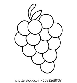 Grape Fruit Coloring page for kids