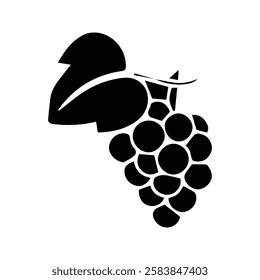 Grape Fruit Icon. Illustration of Fresh Grapes. Grape Farming.