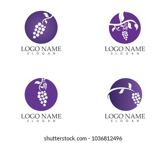 Grape fruit icon sign logo
