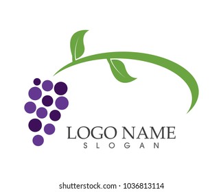 Grape fruit icon sign logo