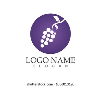 Grape fruit icon sign logo