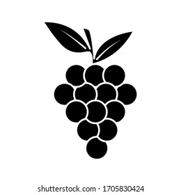 Plantilla de ilustración vectorial de icono de fruta de uva