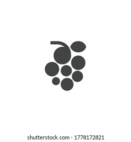 grape, fruit icon vector illustration