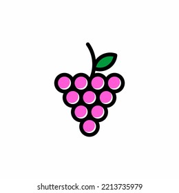 grape fruit icon vector illustration