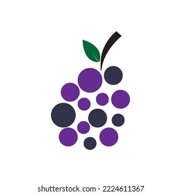 grape fruit icon vector illustration symbol design
