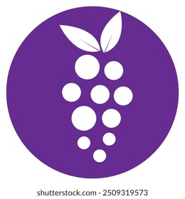 grape fruit icon vector illustration symbol design