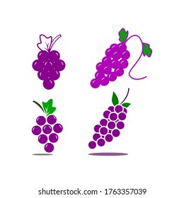 Grape fruit icon vector template