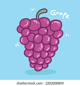 Grape fruit illustration hand drwan style
