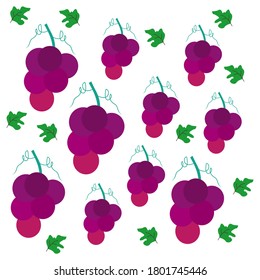 grape fruit illustration. vector icon in flat style. fruit and a summer theme.