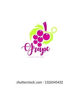 Grape Fruit Logo Template