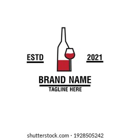 Logo de uva, logotipo de vino