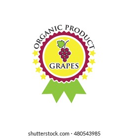 Grape fruit logo, Wine logo