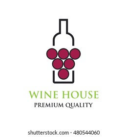Grape fruit logo, Wine logo