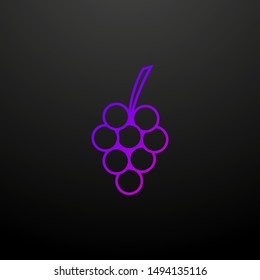 Grape, fruit nolan icon. Elements of thanksgiving day set. Simple icon for websites, web design, mobile app, info graphics