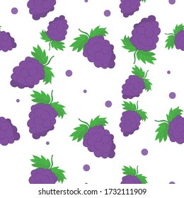 Grape Fruit Seamless Pattern would be perfect for fabric, textile, gift wrap, wallpaper, surface designer, background, backdrop, and ornament.