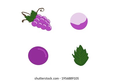 Grape Fruit Set , Purple grapes ,  ,Grapes Fruit , Grapes