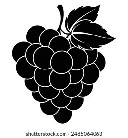 Grape Fruit Silhouette vector Art