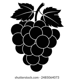 Grape Fruit Silhouette vector Art