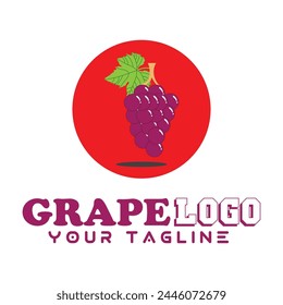 Grape fruit vector illustration design for food or drink logos and brands