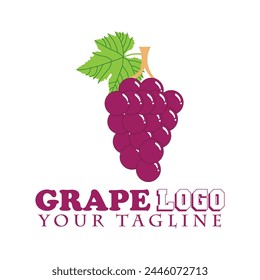 Grape fruit vector illustration design for food or drink logos and brands