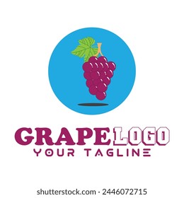 Grape fruit vector illustration design for food or drink logos and brands