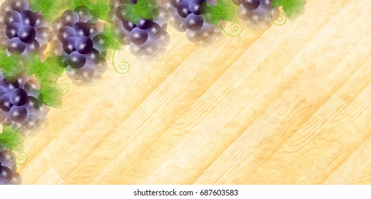 Grape fruit wood grain background