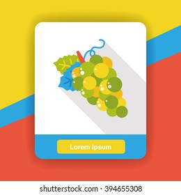 grape fruits flat icon