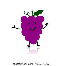 Grape, funny character for your design